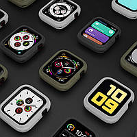 Фірмовий чохол elkson Quattro Rugged для Apple Watch 44/45 mm Series 9/8/7/6/SE/5/4 — Чорний, фото 8