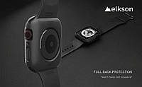 Фірмовий чохол elkson Quattro Rugged для Apple Watch 44/45 mm Series 9/8/7/6/SE/5/4 — Чорний, фото 6