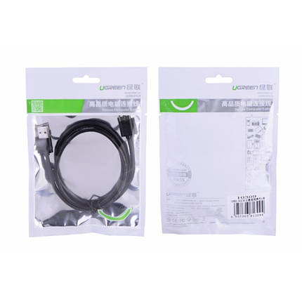 Кабель для принтера USB 2.0 - USB Тип A/Tіп B Ugreen 10844 (Черний, 1м), фото 2