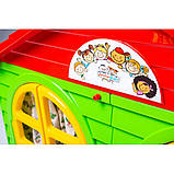 Дитячий ігровий будиночок пластиковий Doloni 02550/3 зі шторками зелений-червоний + Подарунок, фото 9