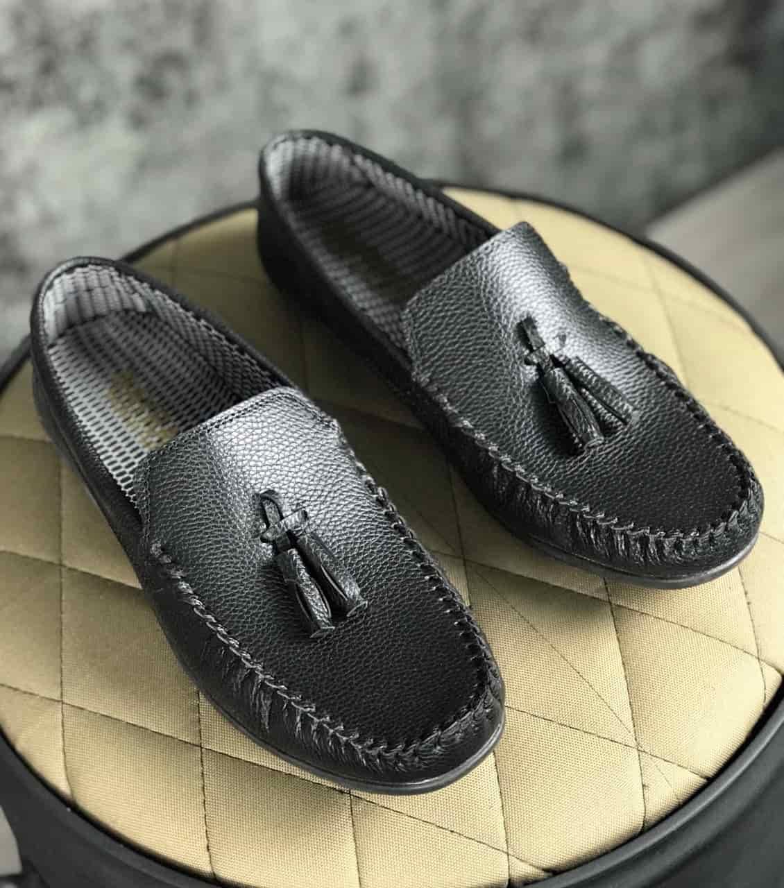 Туфлі класичні лофери чоловічі весна-осінь чорні Strap, фото 1