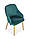 Зелене кухонне кріслоTOLEDO 2 MONOLITH 37 (Halmar), фото 3