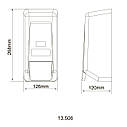 Дозатор рідкого мила HOTEC 13.506 ABS White (000021490), фото 6