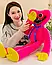 ВЕЛИКІ М'які іграшки Велика Кісі Місі монстр рожевий іграшка м'яка плюшевий Кіссі місі 80 см, фото 5