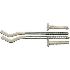 Комплект кронштейнів радіатора CRISTAL NS-1016 штирьковий прорезинений з дюбелем Ø9х245мм (пар.4од.) (000022828)