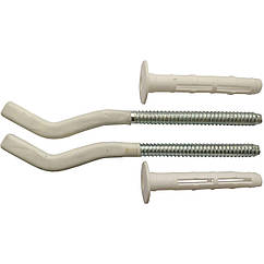 Комплект кронштейнів радіатора CRISTAL NS-1015 штирьковий прорезинений з дюбелем Ø9х170мм (пар.4од.) (000022827)