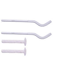 Комплект кронштейнів секційного радіатора штирьковий білий з дюбелем Ø8х170мм (пар.4од.) (000024512)