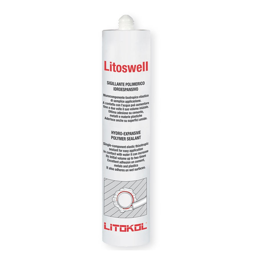 Litoswell — Літокол — Полімерний герметик, що розширюється, для басейнів у тубі 300 г
