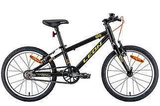 Велосипед 18" Leon GO Vbr 2022 (чорний із жовтим)