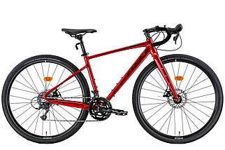 Велосипед 28" Leon GR-90 DD 2022 (червоний із чорним)