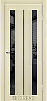 Двери межкомнатные Korfad AL-01, с двухсторонним черным зеркалом