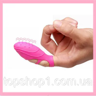 Кліторальний вібратор насадка на палець для стимуляції, пальчиковий вібромасажер, вібропальчик, інтимний іграш