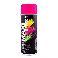 Аерозольна емаль флуоресцентна Maxi Color (400мл) Рожевий