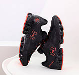 Чоловічі кросівки Under Armour Scorpio 2 black orange red, чорні кросівки андер армор скорпіо 2, фото 6