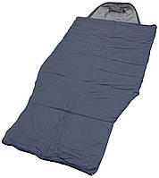 Большой ТЕМНО СЕРЫЙ спальный мешок - одеяло с капюшоном и чехлом 210*150см / Спальник 210*75см 75, Серый