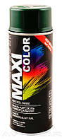 Акриловая краска Maxi Color RAL6009 цвет: зеленая-елка 400мл.