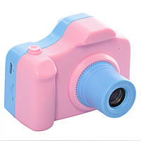 Дитячий іграшковий фотоапарат QF928 функція фото/відео (Рожевий)