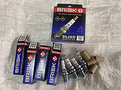 Свічки Brisk DR15YS Silver ваз 2110 2111 2112 1117 калина 1118 1119 2170 2171 2172 приора Ланос Lanos 16 клапан