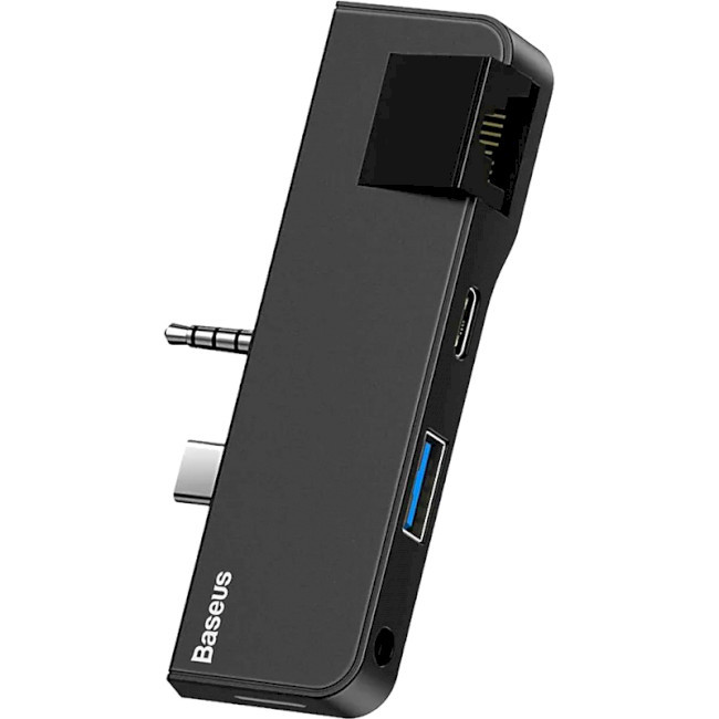 USB-хаб концентратор BASEUS Hub for Surface Go w/LAN Black (CAHUB-FG01)