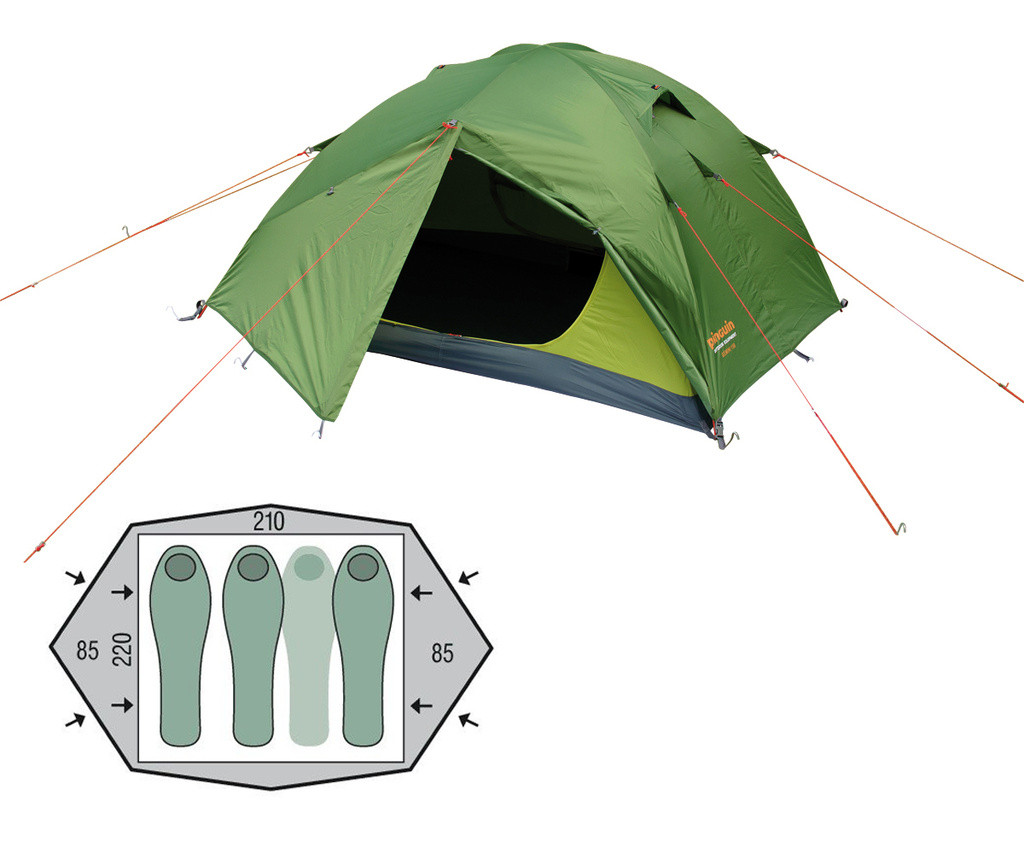 Намет тримісний Pinguin Gemini 210 (Green)