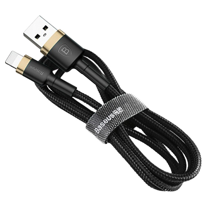 Кабель зарядний BASEUS Cafule Cable USB for Lightning 2 м Gold/Black (CALKLF-CV1)