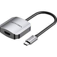 Адаптер переходник VENTION USB Type-C to HDMI 4K 30HZ Gray (TDEHB)