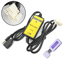 USB AUX MP3 адаптер для магнітоли 14пин Honda Acura, WT-USB QX003