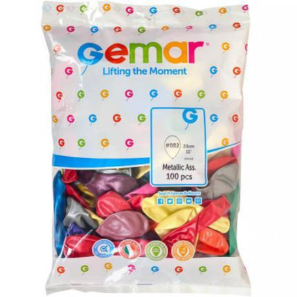 Кульки 11(12) "металік" "GEMAR" GM110/82 KNZ, фото 1