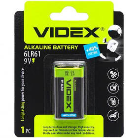 Батарейка Videx Alkaline 6LR61 Крона