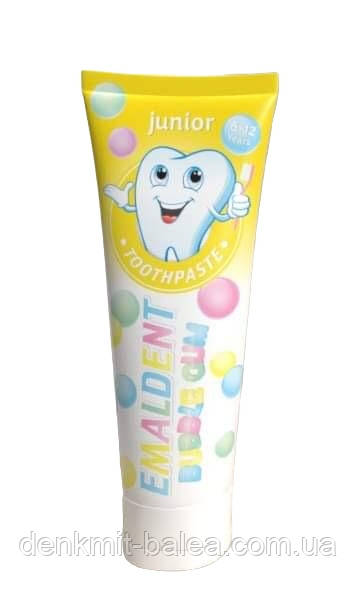 Підліткова зубна паста від 6 років Emaldent Buble Gum Junior 75 мл