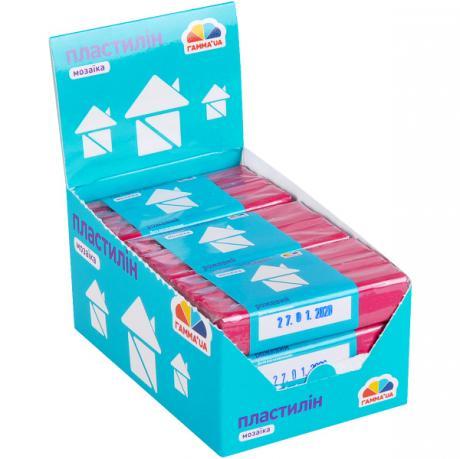 Пластилін "Мозаїка" Розовий 50г "Гамма" KNZ