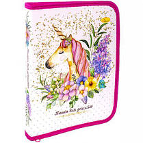 Тека для зошитів В5+ ламінована на змійці для дівчинки KNZ, фото 2