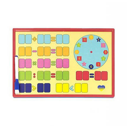 Дошка магнітна "Математика" з маркером KNZ, фото 2