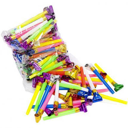 Карнавальний свисток 11 см 2889-10 KNZ, фото 2