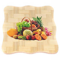 Підставка бамбукова під гаряче 19 см KNZ, фото 4