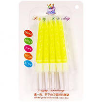 Набір свічок для торта неонові 10 штук KNZ, фото 3