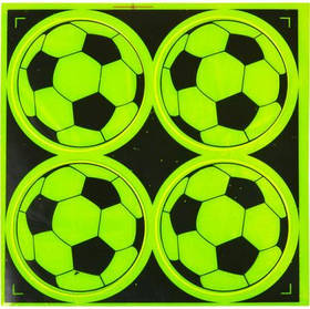 Наклейка світловідбивна 4 штуки "М'яч" 128 KNZ