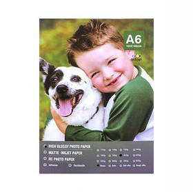 Фотопапір А6 200г/м², 100 аркушів, глянсовий KNZ