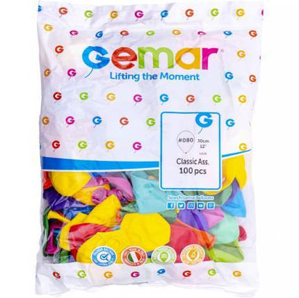 Кульки 12 "Пастель" мікс "GEMAR" G110/80 KNZ, фото 1