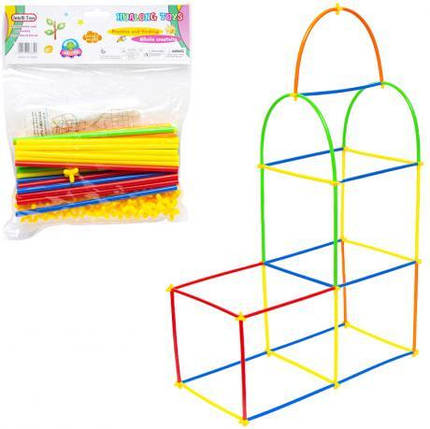 Конструктор Puzzle blocks "Трубочки довгі" HUALONG TOYS HL6330B KNZ, фото 1