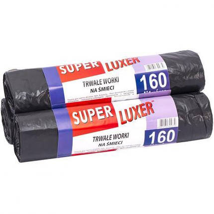 Пакет для мусора 90х110 160л 10 штук Super Luxs KNZ, фото 1
