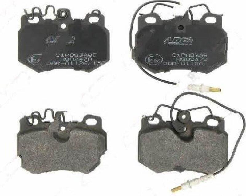 Колодки гальмівні CITROEN C15, VISA; PEUGEOT 205, 205 I, 205 II, 309 I, 309 II 1.0-1.9D 02.83-12.00