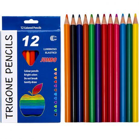 Олівець 12 кольорів JAMBO CR765-12 Luminoso elastico "С" KNZ