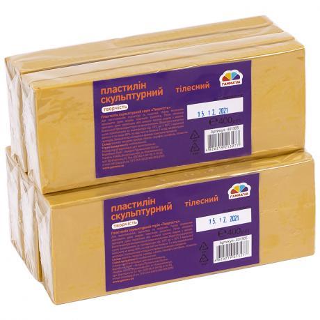 Пластилін скульптурний 400 гр тілесний "Гамма" KNZ