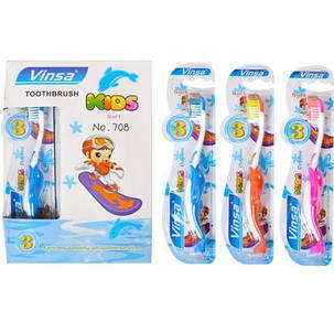 Зубні щітки дитячі "Vinsa Soft"дельфін, з 3-х років KNZ, фото 1