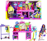 Игровой набор Барби Экстра Визажный столик Barbie Extra Doll & Vanity Playset with Exclusive Doll GYJ70