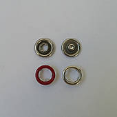 Кнопка бейбі, нержавіюча 9,5 мм (1000 шт). Червоний.