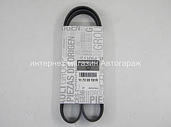 Поліклинові ремінь +AC на Рено Кенго II 1.5 dCi/1.6 i 16V (2008>) RENAULT (Оригінал) 117205191R