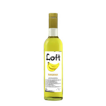 Сироп ТМ LOFT "Банан" 900г, 9пл./ящ., фото 1