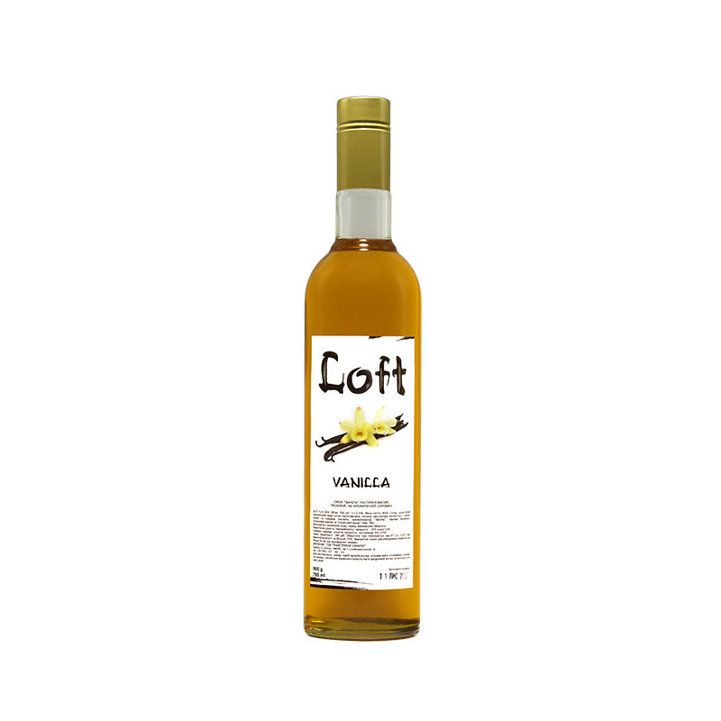 Сироп ТМ LOFT "Ваніль" 900г, 9пл./ящ.